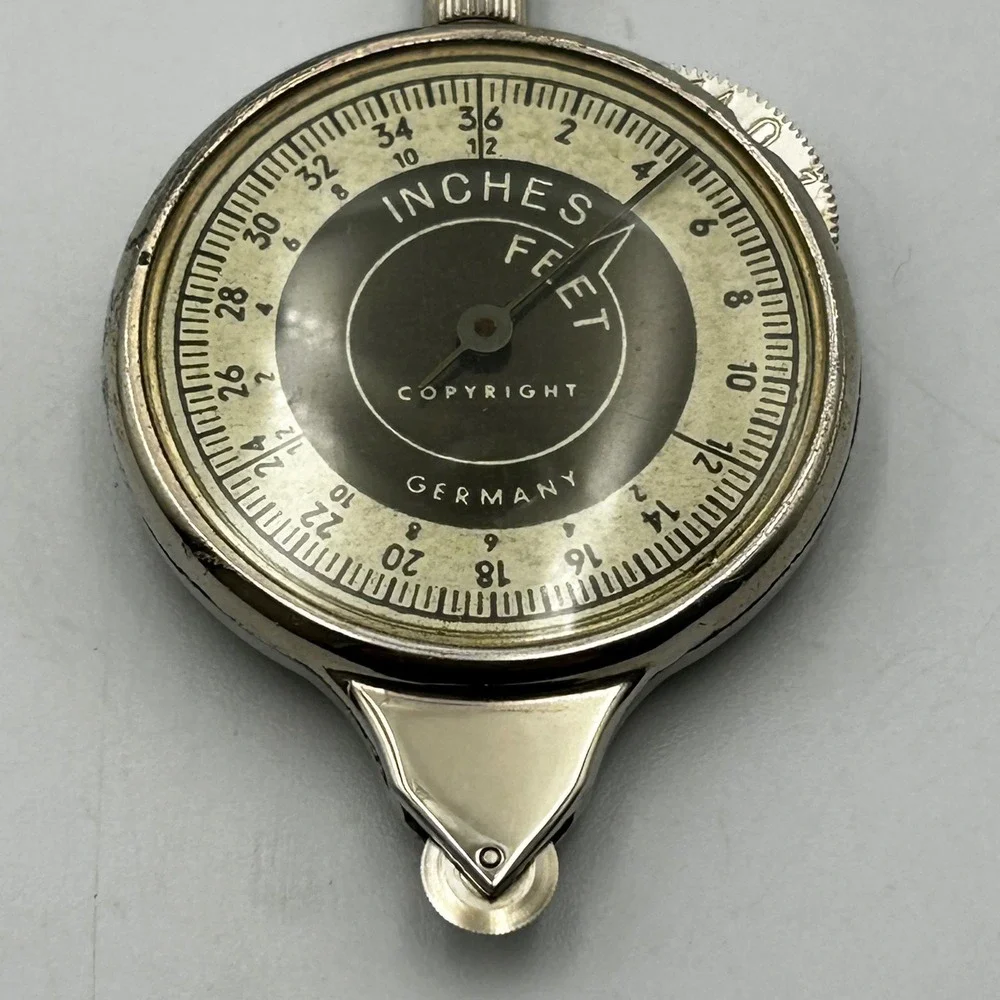 Brookstone Map Measurer Silver Opisometer Germany 2962 EUC with Box Instructions